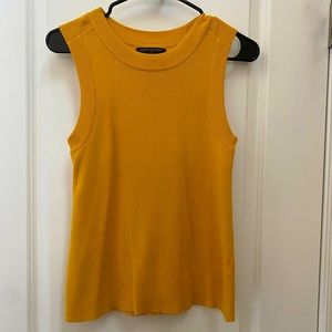 Banana Republic Mustard Yellow Sleeveless Sweater Size S